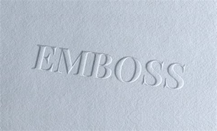 At does embossed mean?