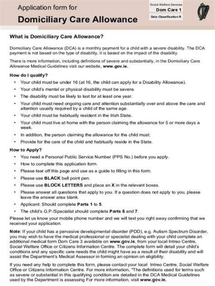 Can domiciliary care allowance be backdated?