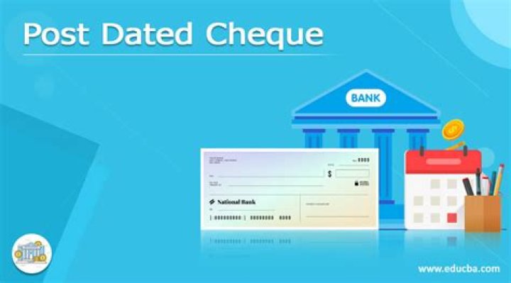 Can i post date a check?