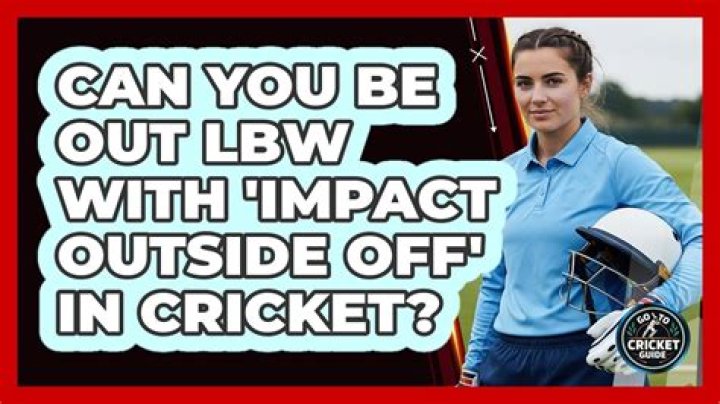 Can lbw pitched outside off?