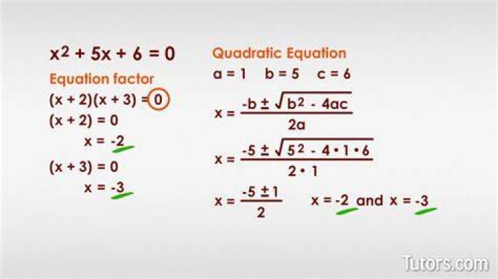 Can quadratic equation have two variables?