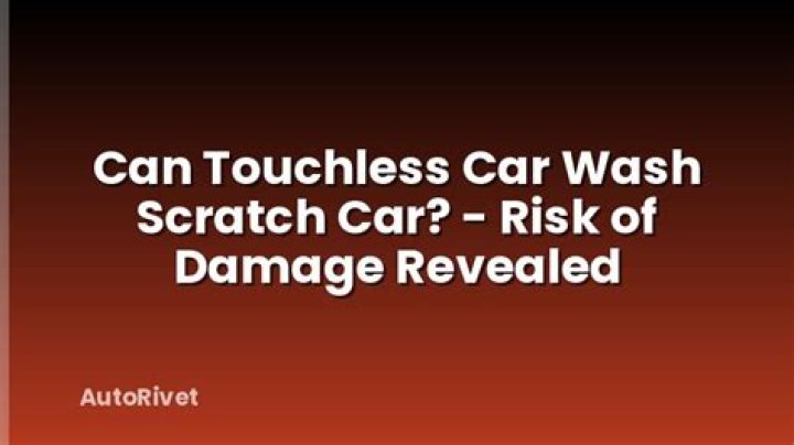 Can touchless car wash scratch car?