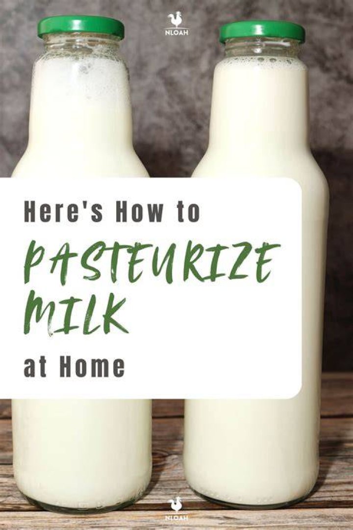 Can you pasteurize milk?