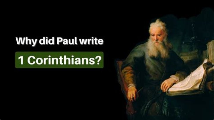 Did paul wrote first corinthians?