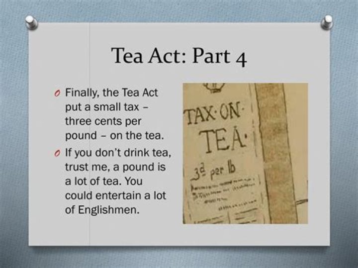 Did the tea act make tea cheaper?