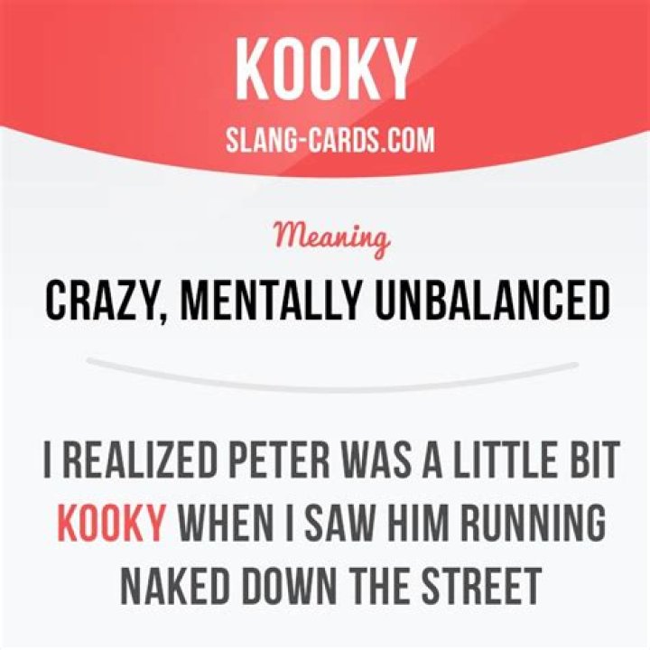 Does kooky mean crazy?