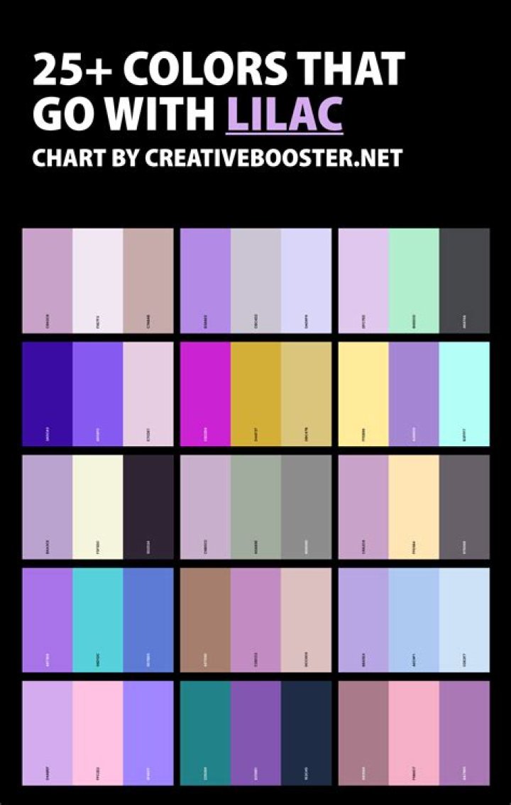 Does lilac go with purple?