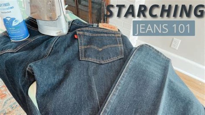 Does starching jeans shrink them?