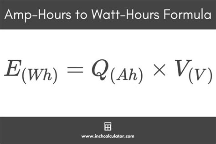 Formula for ampere hour?