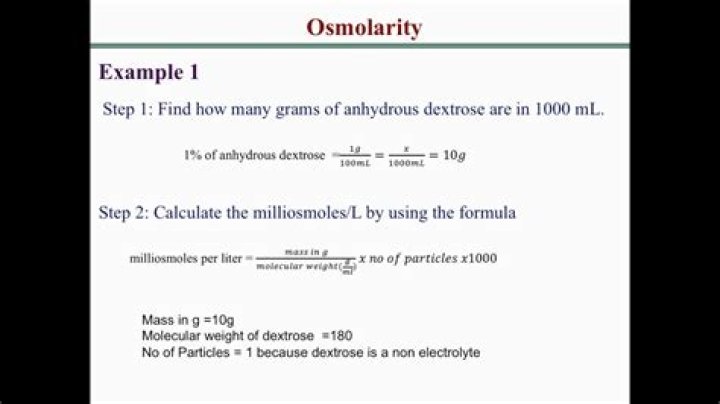 How do you calculate osmolal?
