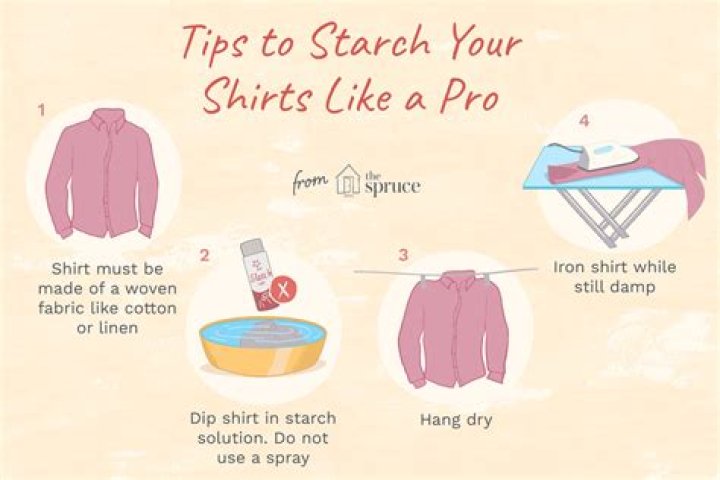 How does starching clothes work?
