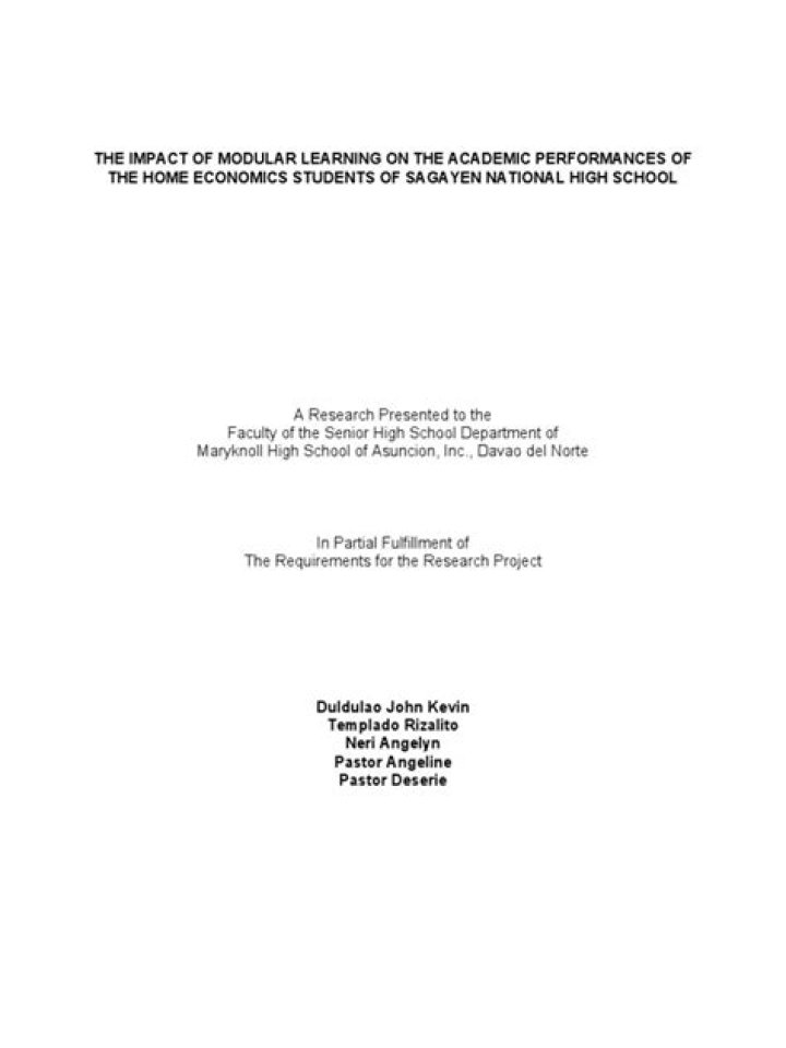 How modular learning affects students?