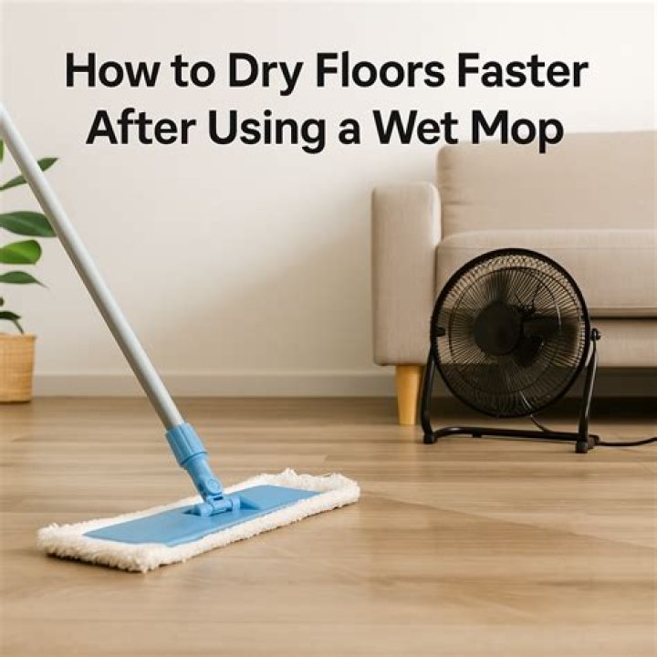 How to dry mopped floors?