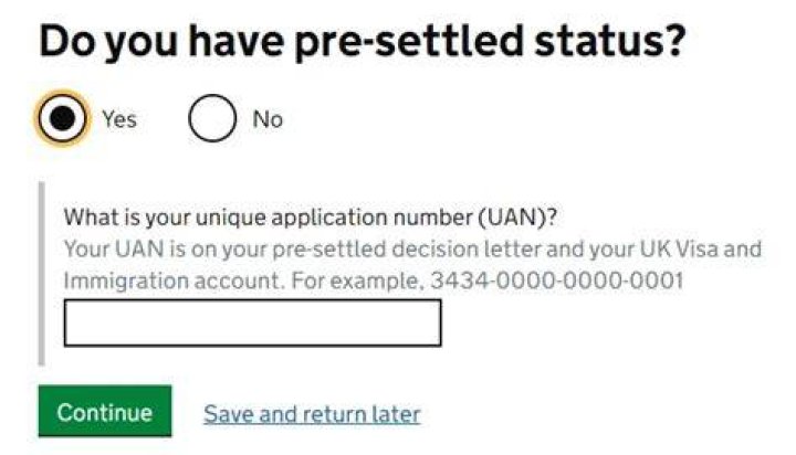 How to keep pre settled status?