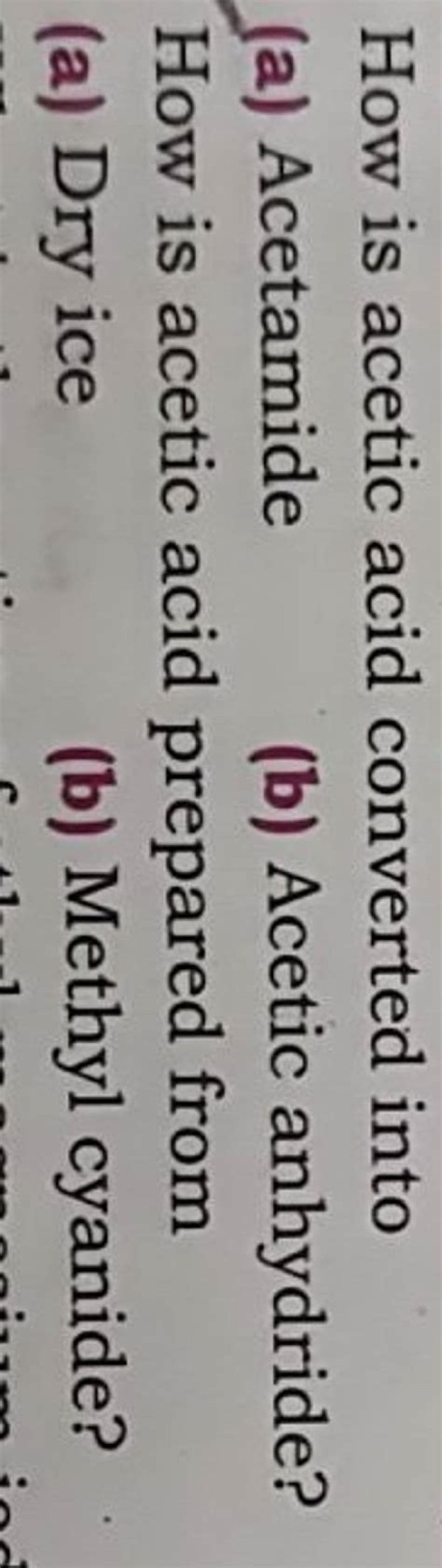 How to prepare acetamide?
