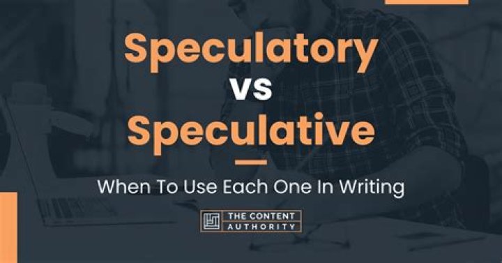How to spell speculatory?
