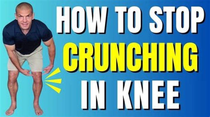 How to stop crunching knees?