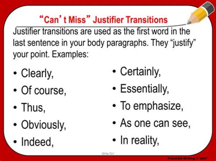 Is a justifier sentence?
