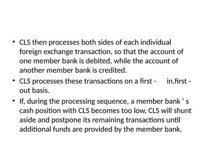 Is cls a bank?