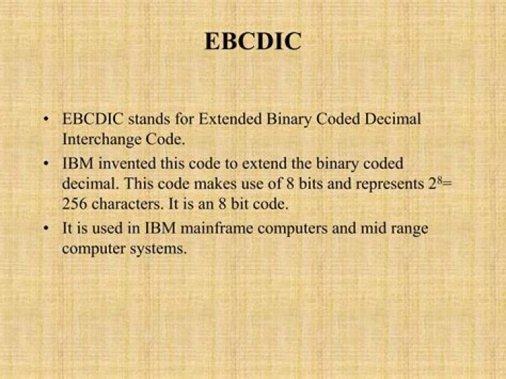 Is ebcdic still used?