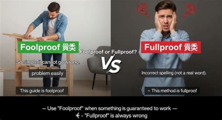 Is foolproof one word?