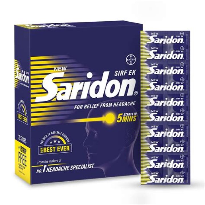 Is saridon good for toothache?