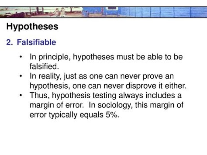 Should a hypothesis be falsifiable?
