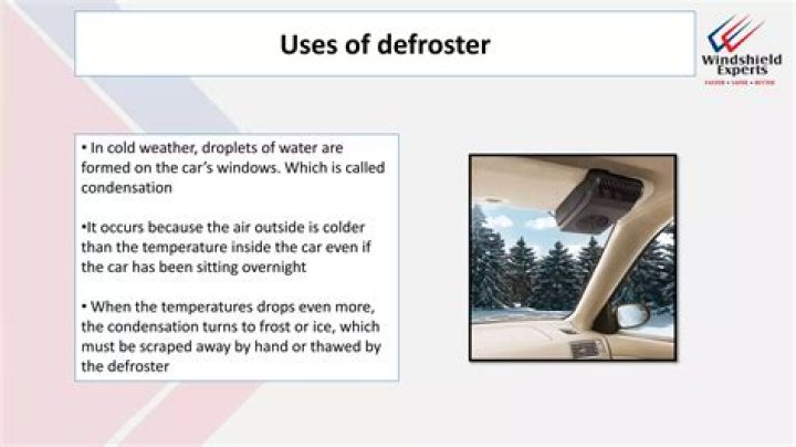 Should defroster be hot or cold?