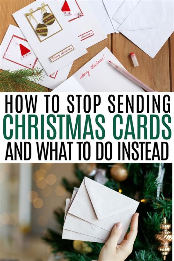 Should i stop sending christmas cards?