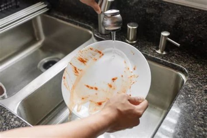Should plates be rinsed before dishwasher?