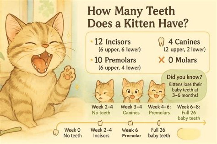 What age do cats teeth?
