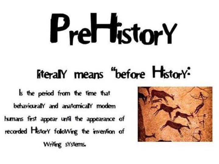 What does prehistoric times mean?