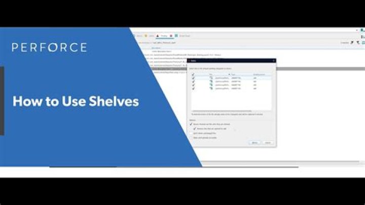 What does unshelve do in perforce?