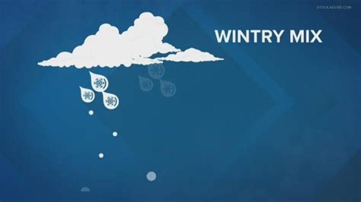 What is a light wintry mix?