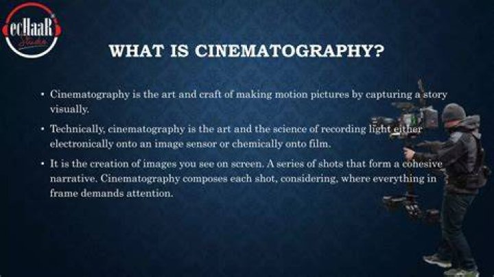What is cinematography mean?
