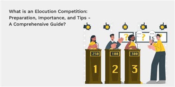 What is elocution competition?