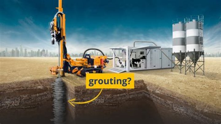 What is grouting work?