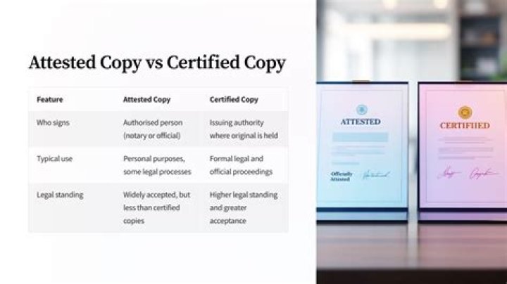 What is notarially attested?