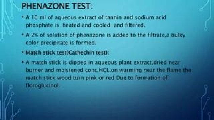 What is phenazone test?