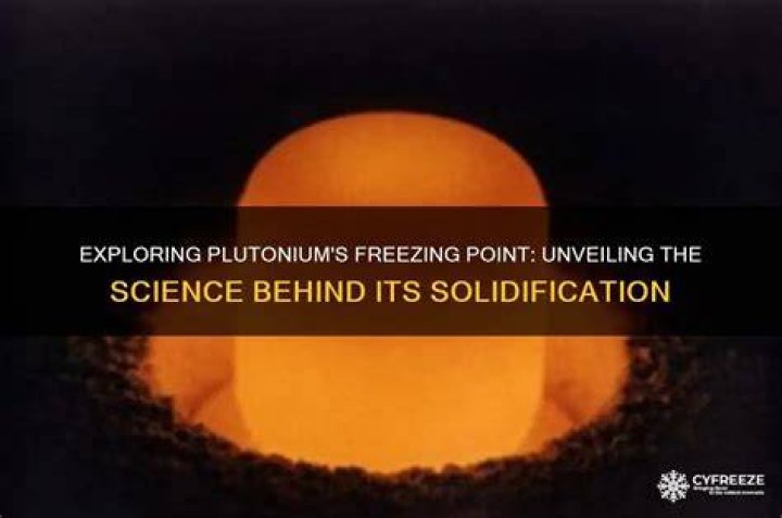What is plutonium freezing point?