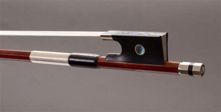 What is silver mounted violin bow?