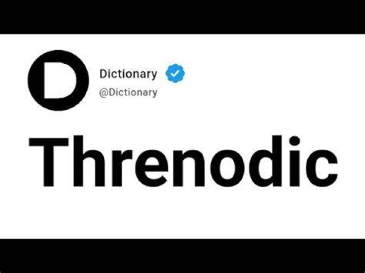What is threnodic meaning?