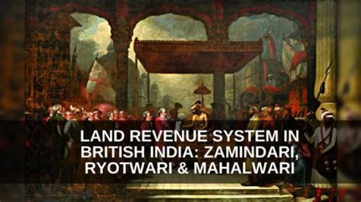 When did zamindari begin?