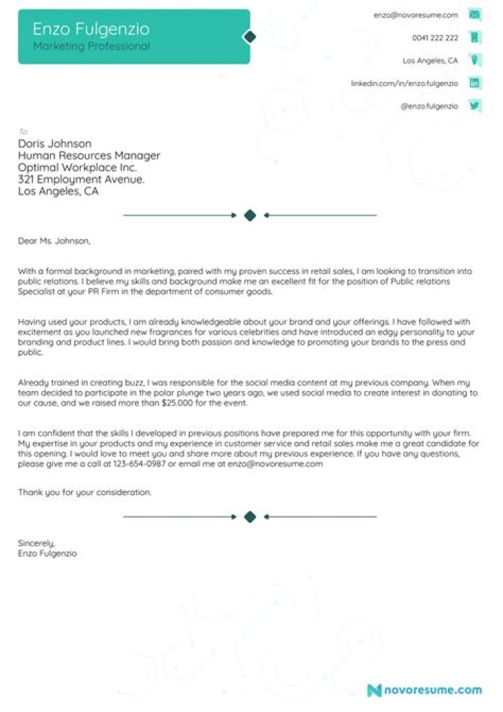 When is a cover letter?