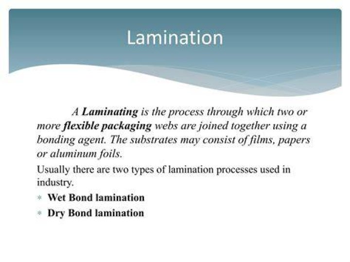 When laminating which end goes in first?