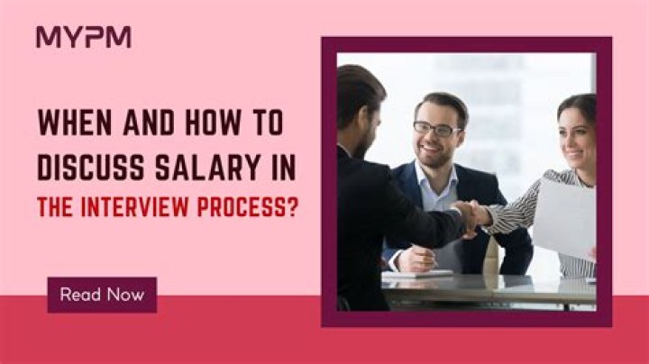 When to discuss salary?