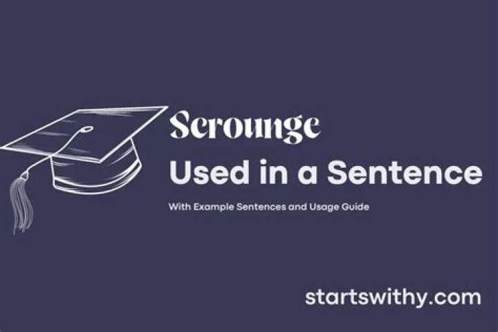 When to use scrounge?