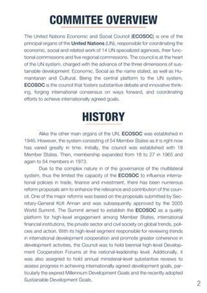 When was ecosoc established?