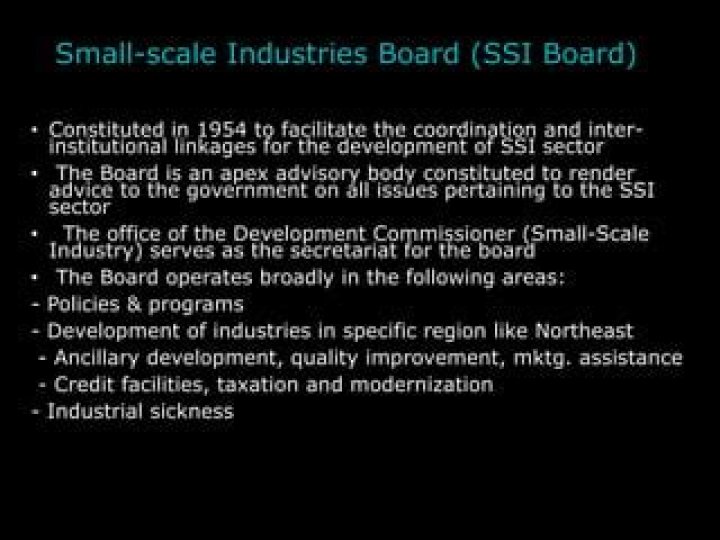 When was small scale industries board constituted?