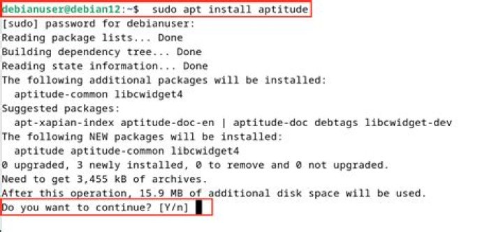 Where does aptitude install packages?
